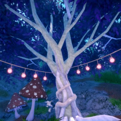 5 aesthetic screenshots from the game on ROBLOX called - Springs Rock (Showcase). I love the colours.. they looks so pretty! Fairy Houses Bloxburg, Bloxburg Mushroom Village, Fairycore Bloxburg House, Bloxburg House Fairycore, Fairy Village Bloxburg, 5 Aesthetic, Bloxburg Rooms, Stepping Stone Paths, Fun Quizzes To Take