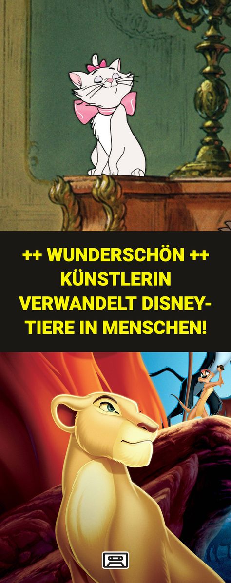 Hast du dich schon einmal gefragt, wie tierische Disney-Charaktere aussehen würden, wenn sie Menschen wären? Eine Künstlerin zeigt es uns, indem sie unsere liebsten Disney-Tiere in Menschen verwandelt: #disney #tiere #menschen #zeichnungen #verwandlung #figuren #bilder #nala #königDerLöwen #aristocats Illustrator, Snoopy, Disney, Fictional Characters, Art