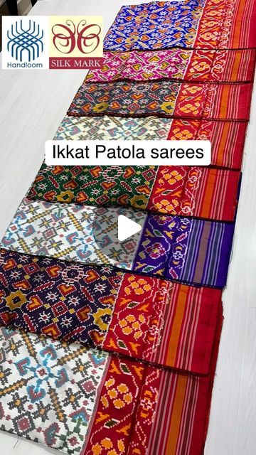 @Ikkatweaverscollections on Instagram: "Representing ikkat superb collection of PATOLA SAREES 
Design: Patola 
Type: ikkat silk saree
Material: Mulberry silk 
Each 6yards of elegance weaves a tale of patan Patola’s ikkat rich heritage and craftsmanship. 
Admire the intricate patterns and colours that flow through every ikkat Patola saree capturing the essence of ikkat craftsmanship.

Contact us on WhatsApp 6281555571
 
#shopping #online #rajkot #patola #sarees #colours #traditions #pochampally #indian #fashion #style #styleinspo #ikkat #ikkatsarees #ikkatpatola #gujarat #rajkotpatola #pochampallisarees #pochampallypatola #pattusaree" Rajkot Patola Saree Silk, Patan Patola Saree, Sarees Design, Saree Material, Pochampally Ikkat Silk Sarees, Patola Sarees, Patola Saree, Ikkat Silk Sarees, Intricate Patterns