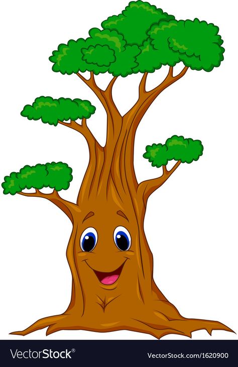 Tree Cartoon Images, Familia Mea, Cartoon Tree, Tree Cartoon, Cartoon Trees, Tree Poster, Happy Cartoon, Tree Images, Trendy Tree