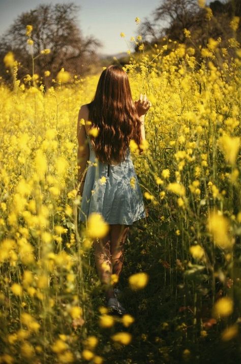 create this floral field for one of our weddings in italy..love In The Middle, Yellow Flowers, The Middle, A Woman, Walking, Yellow, Flowers, Photography, Hair