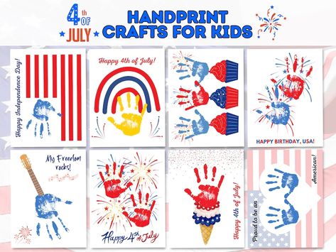 4th of July Handprint Art Craft, Firework Handprint Art for Toddler Preschool, American Flag Handprint DIY Kid Craft, USA Printable Activity - Etsy Hand Print Fireworks, Fourth Of July Classroom Decorations, Firework Handprint Art, 4th Of July Crafts For Babies, 4th Of July Art For Toddlers, Fourth Of July Crafts For Toddlers, 4th Of July Crafts For Toddlers, 4th Of July Crafts For Kids, Firework Handprint