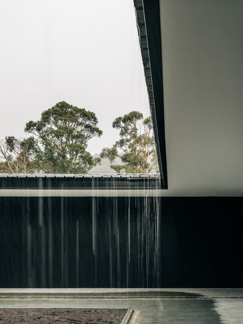 Curtain House, Rain Curtain, Water Curtain, Water Architecture, Internal Courtyard, The Local Project, Australian Architecture, Natural Ventilation, Outdoor Curtains