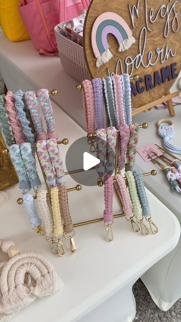 Megan | Macrame Gifts & Tutorials | Mini Macrame Keychains 🔑⛓️  💕 SHOP will be back next week!   #macrametutorial #macrametutorials #howto #macrame #megsmodernmacr... | Instagram Macrame Bow, Macrame Gifts, Macrame Crafts, Own Business Ideas, Macrame Accessories, Mini Macrame, Crochet Fun, Braid Tutorial, Macrame Tutorial