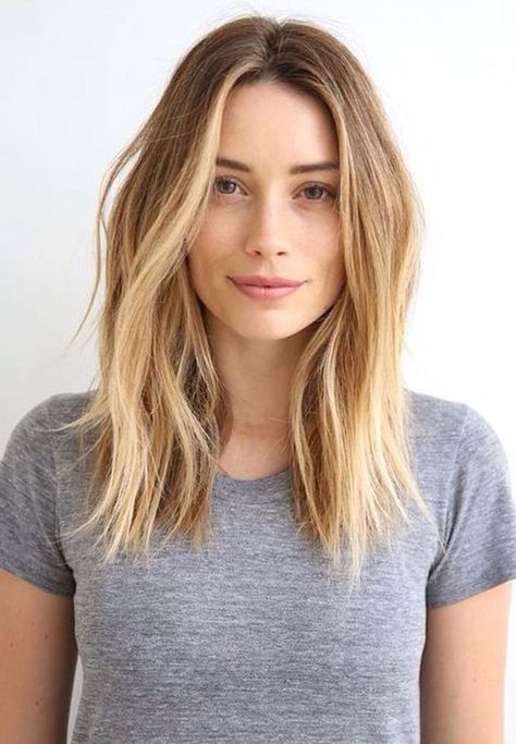 Medium Hair Styles For Women, Hairstyles Straight, Fall Hair Cuts, Hot Hair Colors, Bohol, Mid Length Hair, Balayage Highlights, Long Hairstyles, Long Bob