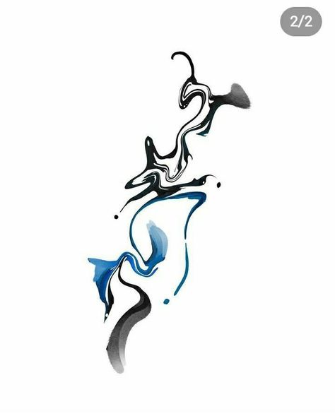 Abstract Water Tattoo, Graff Alphabet, Lil Tattoo, Japanese Wave Tattoos, Swirl Tattoo, Slayer Tattoo, Rainbow Drawing, Basic Tattoos, Orchid Tattoo