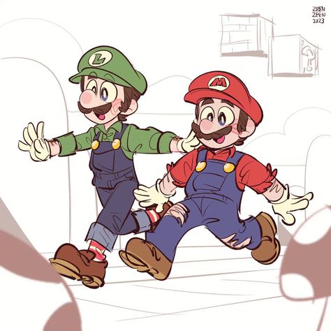 Paper Luigi, King Koopa, Mario E Luigi, Hey Brother, Super Mario Nintendo, Mario Fan Art, Super Mario And Luigi, Nintendo Sega, Mario Nintendo