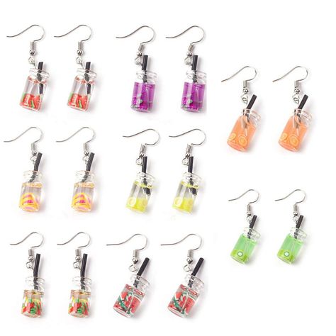 PRICES MAY VARY. 【Package 】Includes 6 or 8 pairs funny dangle earrings for little girls and teen girls 【Design】 Unique bubble tea design with a variety of fruits and food, makes you attract the attention of others in summer 【Material】alloy, resin, which is non-toxic and durable. Lightweight and small 【Occassions】As a great gift for your friends and family；Suit for parties, costume, dating and daily wear 6 or 8 Pairs funny fruit earrings pearl milk tea dangle earrings cute bottles drop earrings f Pearl Milk Tea, Earrings Funny, Pearl Tea, Kawaii Fruit, Weird Jewelry, Funny Fruit, Funny Earrings, Earrings Sets, Tea Design