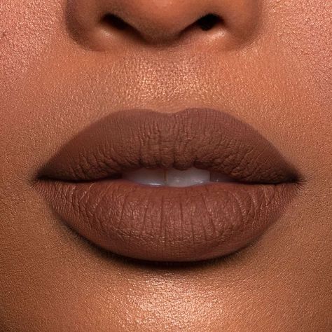 Matte Brown Lipstick Dark Skin, Dark Nude Lipstick, Nude Lipstick Shades For Brown Skin, Brown Lipstick Looks, Light Brown Lipstick, Chocolate Brown Lipstick, Nude Brown Lipstick, Dose Of Colors Liquid Lipstick, Brown Lipstick Shades