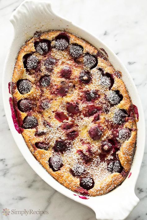 Cherry Clafoutis Recipe, French Desserts Easy, Clafoutis Recipe, French Custard, Clafoutis Recipes, Cherry Clafoutis, Classic French Desserts, French Dessert Recipes, Fresh Cherry