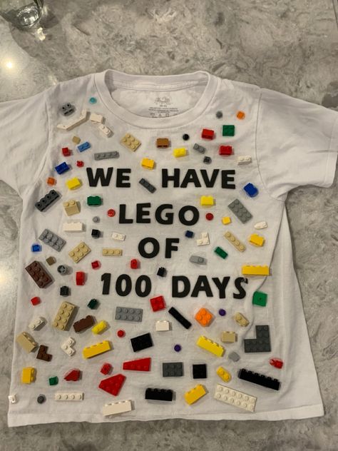 100 Days Of School Lego Ideas, Lego 100 Days Of School Shirt, 100 Items On A Shirt 100th Day, 100 Day Shirt Ideas For Boys, 100 Day Of School Shirt, 100 Days Of School Project Kindergartens, 100 Day Shirt Ideas, 100days Of School Shirt, 100 Días De Clases