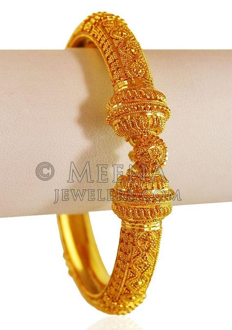 22KT Yellow Gold Kada ( 1pc) ( Kadas ) Gold Kada Design, Kada Design, Gold Kada, Gold Bangles Indian, Gold Bangles For Women, Gold Jewelry Outfits, Gold Bangle Set, Gold Jewelry Stores, Gold Pendant Jewelry