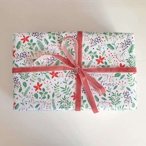 Wrapping Paper Inspiration with Katie Whitton | Printed.com Blog Flower Gouache, Dinosaur Wrapping Paper, Leopard Print Gifts, A4 Envelope, Forest Gift, Eco Friendly Gift Wrapping, Floral Christmas, Floral Wrapping Paper, Wrapping Paper Design