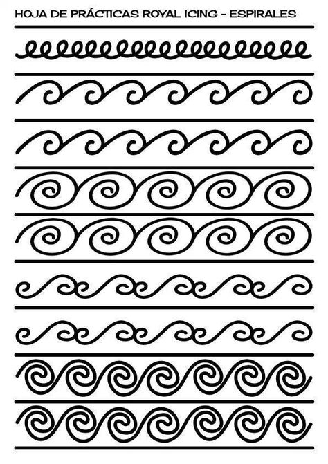 (1) royal icing template pattern Piping Practice, Cake Frosting Designs, Piping Patterns, Royal Icing Piping, Royal Icing Templates, Icing Design, Icing Techniques, Cake Piping, Royal Icing Transfers