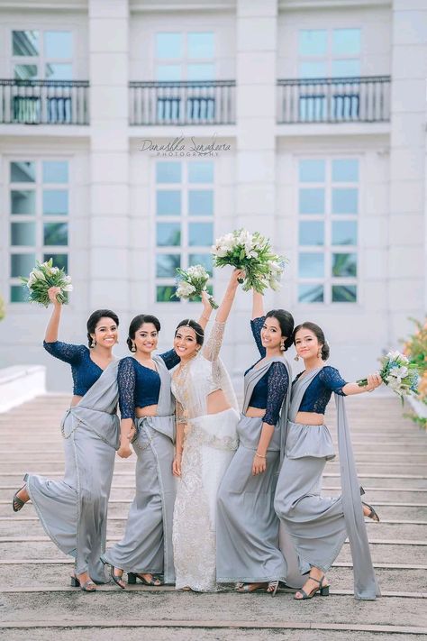 Wedding Dresses Kandyan, Bridesmaid Dresses Kandyan, Bridesmaid Dresses Sri Lanka Kandyan, Bridesmaid Dresses Blue, Wedding Brides Maid, Christian Wedding Dress, Bridesmaid Indian, Christian Wedding Gowns, Ash Colour