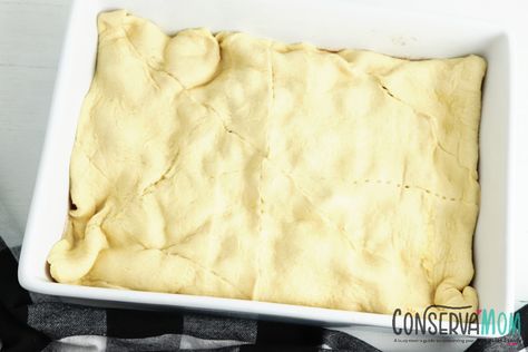 Crescent Roll Peach Cobbler, Peach Cobbler Crescent Rolls, Peach Crescent Roll Recipes Dessert, Peach Cobbler With Crescent Rolls, Crown Royal Peach Cobbler, Peach Crescent Rolls, Crescent Dough Sheet Recipes, Crescent Roll Recipe, Honey Chicken Kabobs