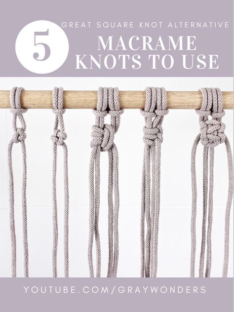 Knots For Macrame, Knot Techniques, Macrame Belt, Knot Tutorial, Cross Knot, Simple Macrame, Macrame Knots Tutorial, Fixing Spray, Makramee Diy