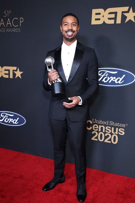 Travis Scott Sneakers, Ford 2020, Michael Bakari Jordan, Best Actors, Michael Jordan Quotes, Jordan Quotes, Naacp Image Awards, Classic Tuxedo, Silver Jacket