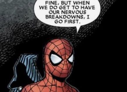 Spiderman Being Relatable, Magic Spiderman, Spider Man Quotes, Spiderman Funny, Deadpool And Spiderman, Dc Memes, Spiderman Comic, A Thought, Comic Panels