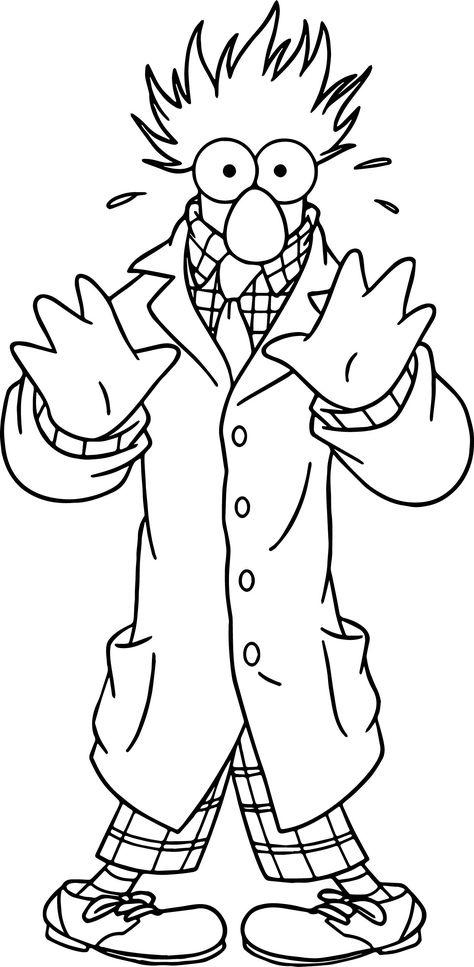 nice The Muppets Muppets Beaker Coloring Pages Muppets Party, Super Coloring Pages, Muppets Most Wanted, Disney Quilt, Baby Coloring Pages, Cartoon Coloring, Adult Coloring Designs, The Muppet Show, Muppet Babies