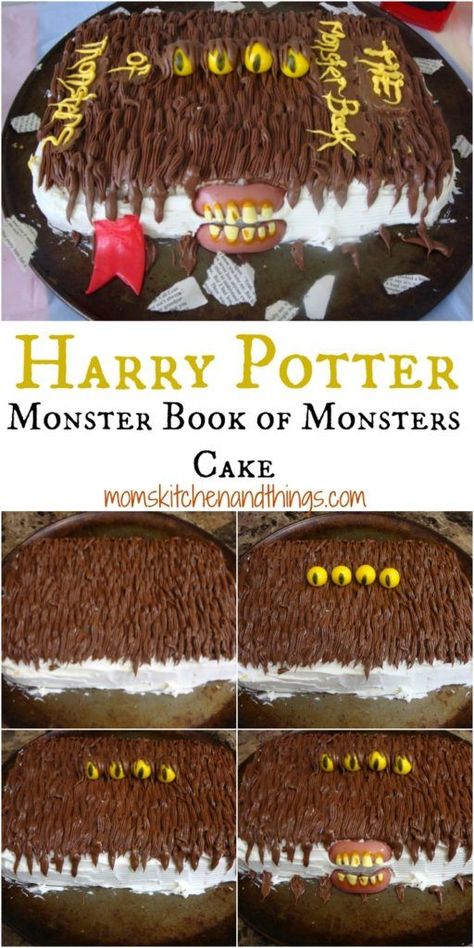 Harry Potter Monster Book of Monsters Cake Meme Best Friend, Book Of Monsters Cake, Harry Potter Monster Book, Monsters Cake, Harry Potter Weihnachten, Book Of Monsters, Harry Potter Christmas Decorations, Harry Potter Theme Birthday, Monster Book