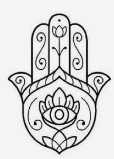 Hamsa Drawing Simple, Hamsa Drawing, Hamsa Hand Tattoo, Cute Wallpapers For Android, Hamsa Art, Hamsa Design, Diy Gift For Bff, Mandala Wall Art, Mom Art