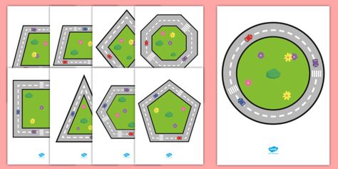 Road Themed Shape Formation - Road Themed Shape Formation Square Activities, Toddler Activities Daycare, Transportation Worksheet, Insects Preschool, Pencil Control, Transportation Activities, Number Formation, Maths Area, Transportation Theme