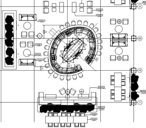 PLAN VIEW OF HOTEL ISLAND BAR Island Bar Restaurant, Bar Layout Design, Bar Layout Plan, Bar Blueprints, Restaurant Layout Plan, Bar Architecture, Bar Floor Plan, Back Bar Design, Building A Bar