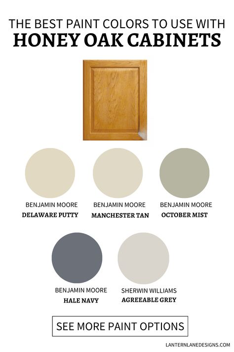 Elevate your kitchen decor with our guide to the Best Paint Colors for Honey Oak Cabinets. Explore trendy kitchen colors that complement the warmth of oak, creating a stylish and inviting space. From subtle neutrals to bold choices, discover the perfect wall paint colors to enhance your home decor. Best Paint Colors For Kitchen, Best Kitchen Paint Colors, Paint Colors For Kitchen, Honey Oak Trim, Kitchen 2025, Honey Oak Cabinets, Painting Oak Cabinets, Oak Trim, Oak Bathroom