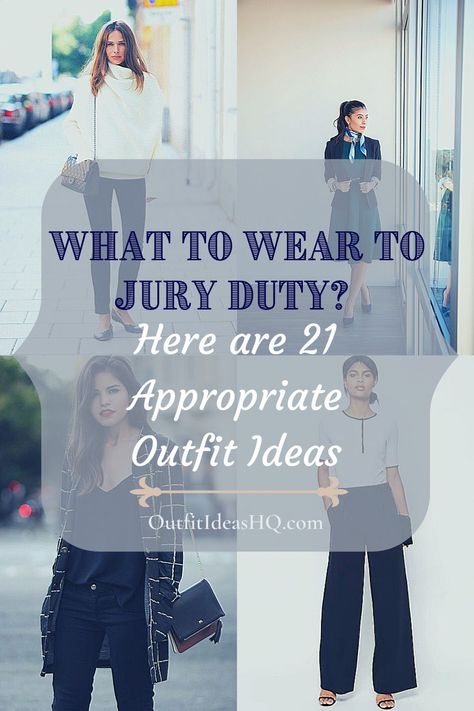 Here are 21 appropriate outfits you can wear to jury duty. Find business casual and formal outfit ideas and what accessories go well with your attire. Also find ideas about colour and prints and style that is appropriate for jury duty via OutfitIdeasHQ Going To Court Outfits, Outfits For Jury Duty, Jury Duty Outfit For Women Summer, Jury Duty Outfit For Women Casual, What To Wear To Jury Duty, Court Attire Women Professional, Court Attire Women Casual, Court Appropriate Outfit, Court Clothes For Women