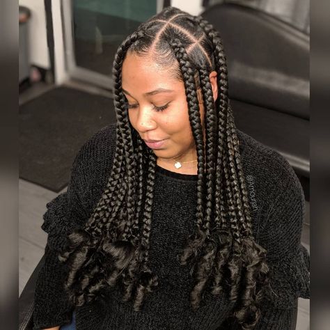 32.8k Followers, 1,216 Following, 478 Posts - See Instagram photos and videos from Amourjah (@amourjah) Coy Leray Braids, Big Knotless Braids, Big Knotless, Triangle Braids, Cute Box Braids, Knotless Box Braids, Big Box Braids, Kid Hair, Big Braids