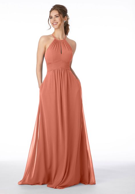 High neck bridesmaid dresses