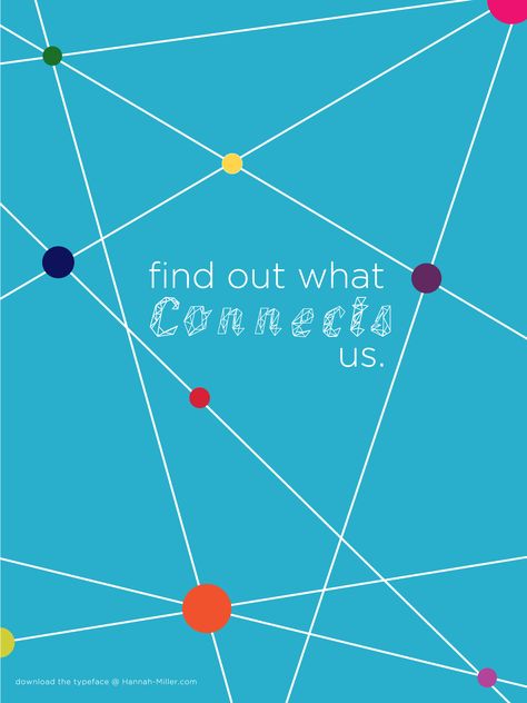 Connections #typeface #promotional #poster Connection Poster Design, Connection Graphic Design, Connection Design, Magazine Feature, Promotional Poster, Connected Design, Graphic Design Poster, Theme Design, Design Concept