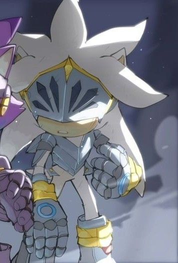 Silver The Hedgehog Knight, Sir Galahad Silver, Silver The Hedgehog Idw, Silver The Hedgehog Fanart, Sakura Samurai, Sonic Pfps, Sir Galahad, Sonic Riders, Silver The Hedgehog