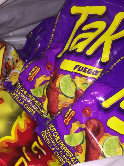 Takis Aesthetic Chips, Honduras Food, Sleepover Food, Junk Food Snacks, Spicy Snacks, Food Therapy, Red 40, Snap Food, Favorite Snack