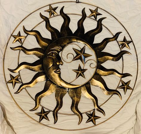 Moon And Sun Decor, Sun Decorations, The Sun Aesthetic, Sun And Moon Aesthetic, Moon Sun Star, Sun And Moon Art, Moon With Stars, Moon And The Sun, Sun Decor