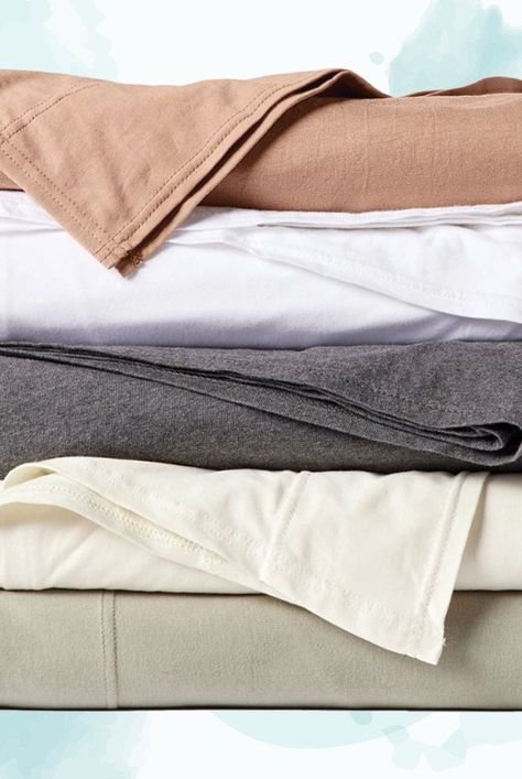 Easy Home Organization, Best Jersey, Cotton Clouds, Trendy Home Decor, Cotton Sheets, Linen Closet, West Elm, Sheet Sets, Bed Sheets