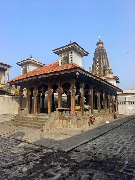 30 February 2023, Nageshwar Shiv temple in Phaltan, Satara, India stock photography Shiv Temple, Gangeshwar Mahadev Temple, Kasi Vishwanath Temple, Salkanpur Temple, Shani Shingnapur Temple, Shankaracharya Temple Srinagar, Architectural History, February 2023, Stock Photography