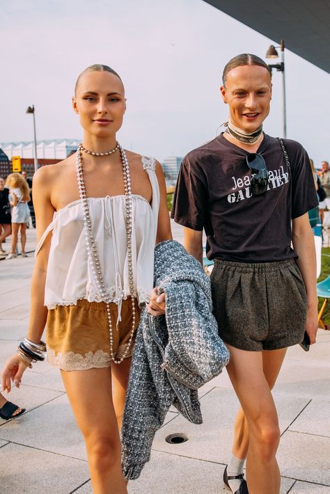 Street Style at the Spring 2025 Shows in Copenhagen Was All About Comfort, Camouflage, and Class-Ready Polos | Vogue Copenhagen Street Style Summer, Copenhagen Fashion Week Street Style, Street Style Photos, Copenhagen Fashion, Bubble Skirt, Copenhagen Style, Copenhagen Fashion Week, Street Style Trends, The Best Street Style