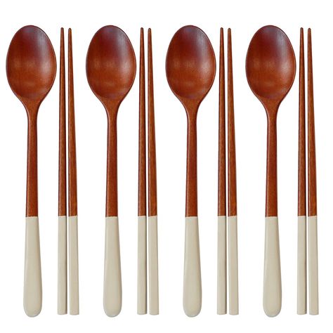 PRICES MAY VARY. 【Quality Made】 This is a luxurious handcraftted spoon & chopsticks sets set made from rosewood and lacquered. 【Traditional Korean Coating】 Lacquer, known as “ottchil” in Korean, is a natural paint that has been utilized in Asia since ancient times. Its properties, such as water and insect repellency, enhance the durability of objects while imbuing them with a beautiful luster. 【Light Weight & No Heat Transfer】 These wooden spoons and chopsticks are so light that anyone can use t Natural Paint, Wooden Chopsticks, Korea Style, Traditional Korean, No Heat, Korea Fashion, Wooden Spoons, Nature Paintings, Cutlery Set