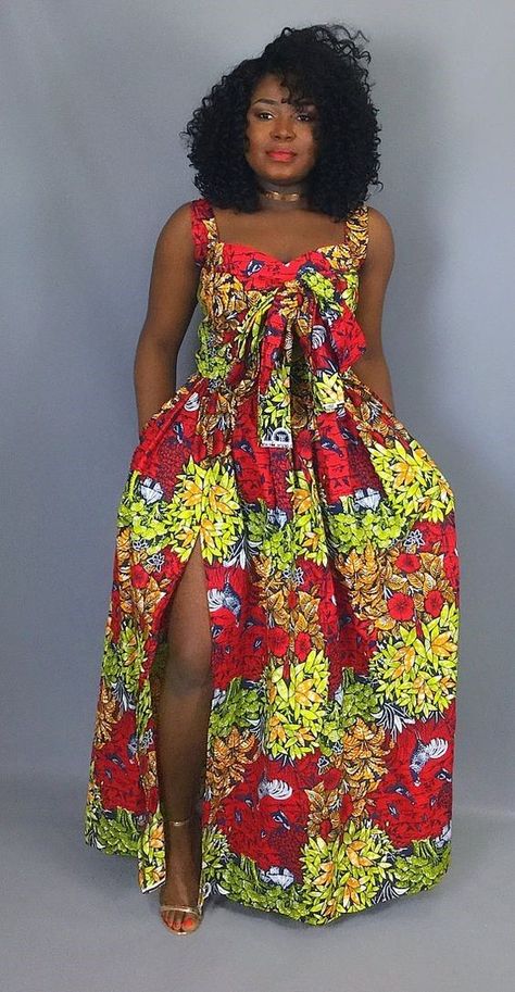 6-531x1024 20 Gorgeous Ankara Gown Styles & Ideas On How To Wear Them Long Gown Styles, Crop Top Styles, Moda Afro, African Fabric Dress, Ankara Gown, Ankara Gown Styles, Afrikaanse Mode, African Maxi Dresses, Gown Styles