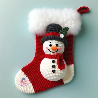 Crochet Christmas Stocking Pattern, Cute Santa Claus, Crochet Christmas Stocking, Crochet Cute, Crochet Santa, Christmas Stocking Pattern, Stocking Pattern, Crochet Ornaments, Cute Santa