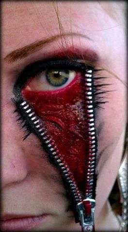 Goth Diy, Dark Costumes, Horror Make-up, Cool Halloween Makeup, Special Fx Makeup, Face Paintings, Horror Makeup, Scary Makeup, Side Eye