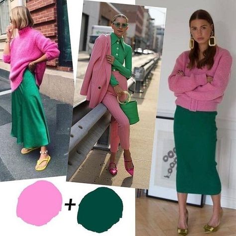 Short Teen Dresses, Smart Casual Work Outfit Women, Pink And Green Dress, Green Color Combinations, Smart Casual Work Outfit, Colour Combinations Fashion, Color Combos Outfit, Color Combinations For Clothes, Rainbow Outfit