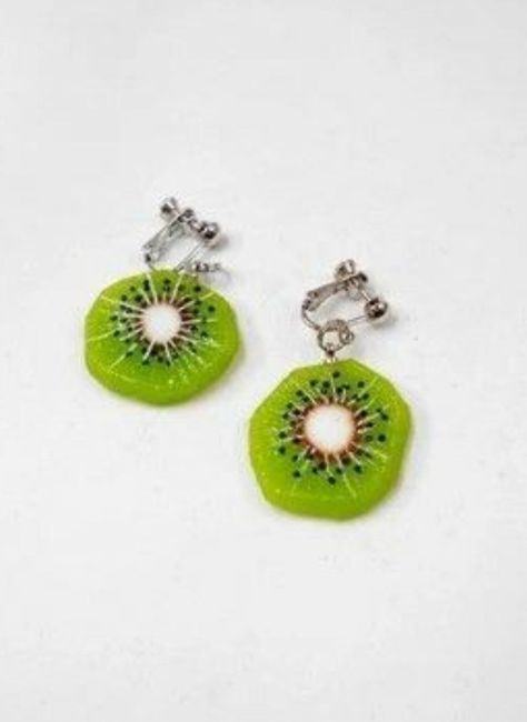 Kiwi Earrings, Fruit Jewelry, Fake Food, Tutti Frutti, Food Industry, Out Of This World, This World, Kiwi, Your Eyes