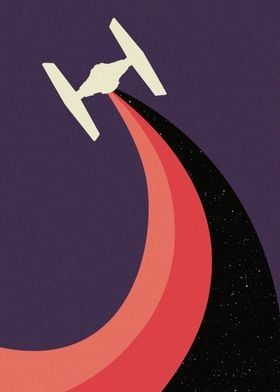 Star Wars Painting, Retro Posters, Tie Fighter, Geek Art, Star Wars Toys, Cute Wallpaper Backgrounds, Star Wars Art, Poster Making, Metal Poster Displate