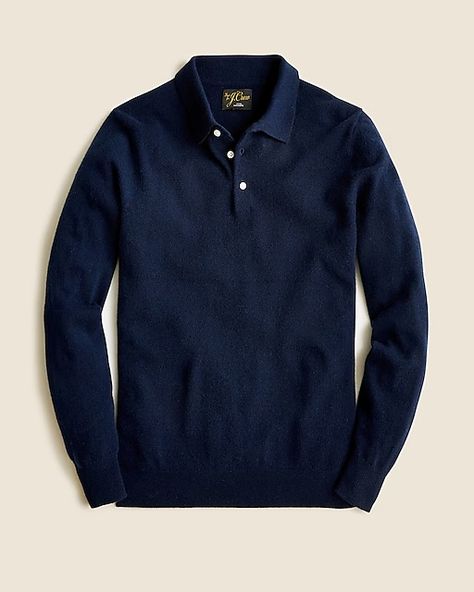 Men’s Sweaters | Sweaters for Men | J.Crew Cashmere Polo, Sweater Polo, Collared Sweater, J Crew Men, Polo Sweater, Collar Sweater, Cool Sweaters, Softest Sweater, Cashmere Sweater