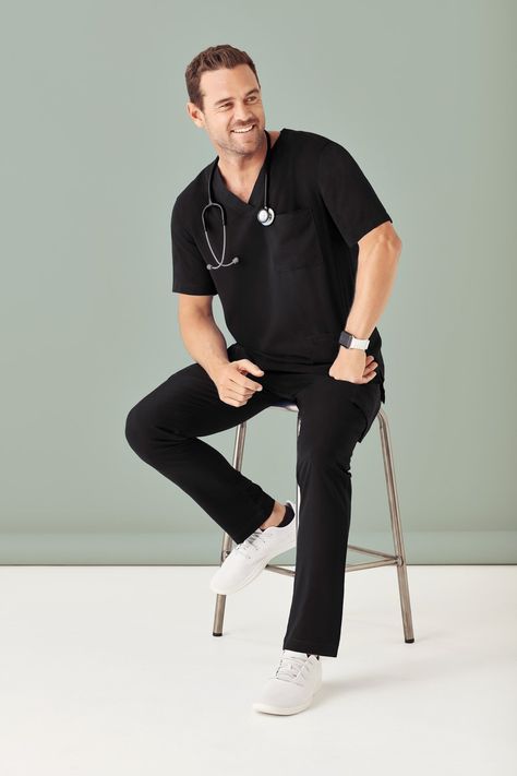 Available in 4 Colours. Melbourne Based. Delivered Australia Wide. #dukeofscrubs Doctor Portrait, Leg Scrub, Medical Photography, Medical Jobs, Beauty Tunics, Work Uniforms, Medical Scrubs, Scrub Pants, Home Based Business