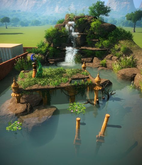 Sunken Temple, Zoo Boo, Zoo Games, Zoo Project, Zoo Architecture, Planet Coaster, Natural Swimming Pools, Like Animals, Animal House