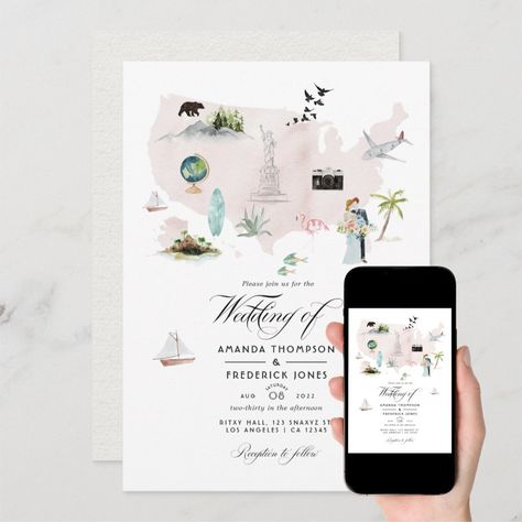 Map Of Mexico, Map Wedding Invitation, Mexico Destination Wedding, Destin Florida Wedding, Wedding Invitation Size, Destination Wedding Photos, Destination Wedding Mexico, Wedding Map, Photo Wedding Invitations